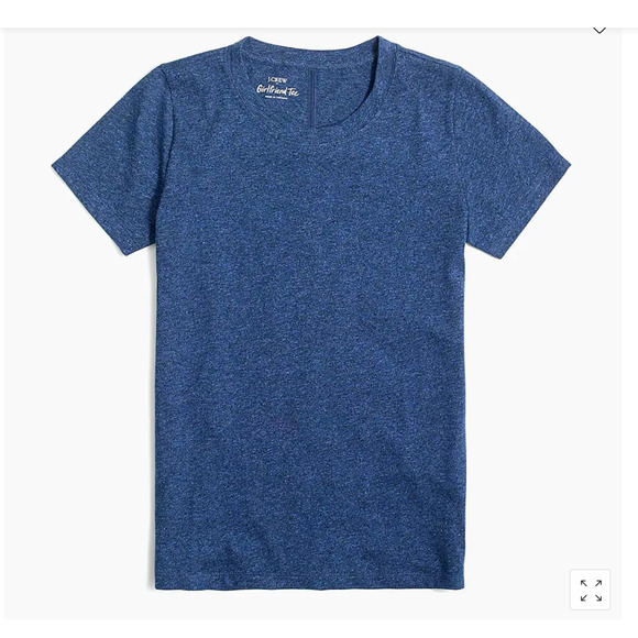 NWT J. Crew Heather Indigo Blue Girlfriend Crewneck Tee - SIZE M - Picture 10 of 10